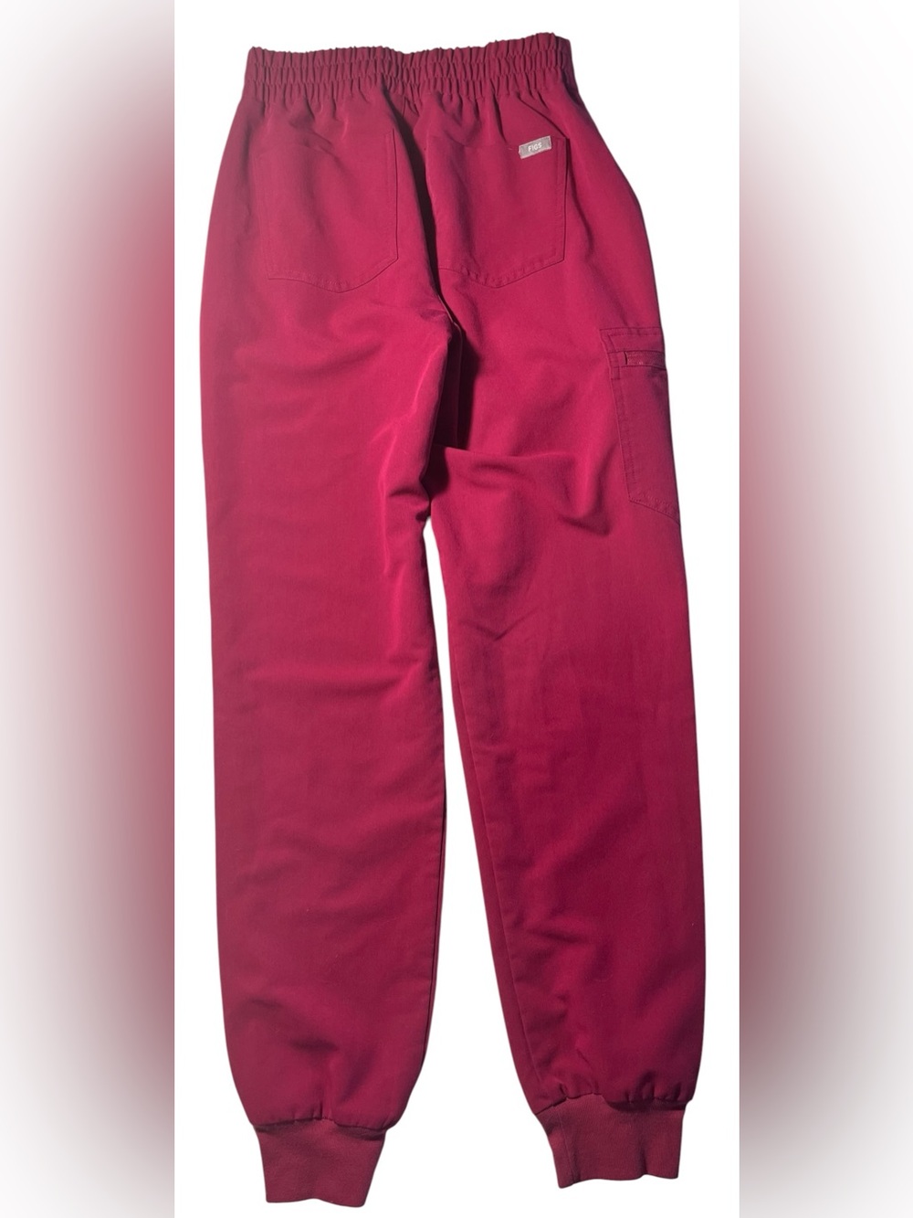 🩷FIGS Zamora High-Waisted Jogger Scrub Pants. Color-Dark Magenta. Size-XS. EUC - Picture 9 of 12